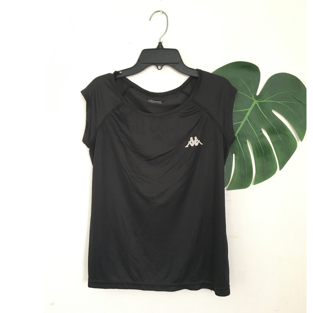 Kappa Jersey Tank Top Black Small Muscle Tank